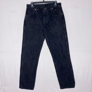 Vintage Wrangler Black Denim Straight Leg Jeans 31